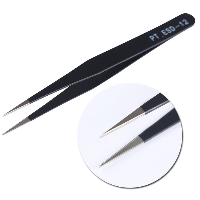 1pc Rhinestone Eyelash Nippers Tweezer Straight Tweezers  Nail Tool False Eyelash Extension Tweezers Nippers Pointed Clip #847