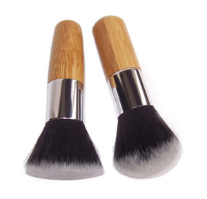 1pc Wood Handle Flat Top Brush Buffer Cosmetic Makeup Brushes Eyeshadow Foundation Powder Concealer Brush Basic makeup Tool