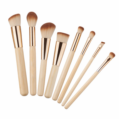8pcs/set Professional Makeup Brushes Set Kit Facial Cheek Eyebrow Eyeshadow Powder Foundation Brush Cosmetics Make up Tools 2018