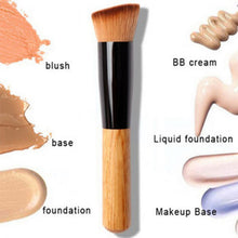 Professional Pro Makeup Brushes Powder Concealer Blush Liquid Foundation Make up Brush Set Wooden Kabuki Brush Cosmetics Tool