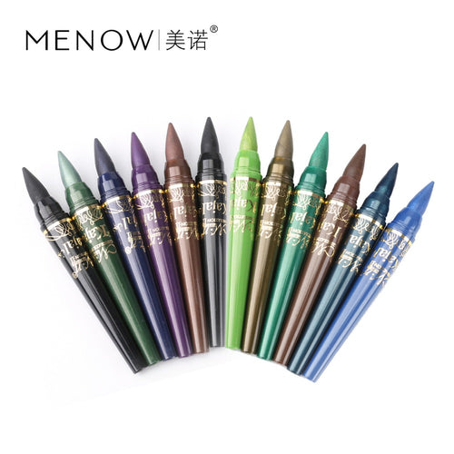 MENOW Brand Shimmer Eye Shadow Pencils Makeup Waterproof Nude Color Pigments Eyeliner & Eyeshadow Pen Cosmetics 6pcs/lots