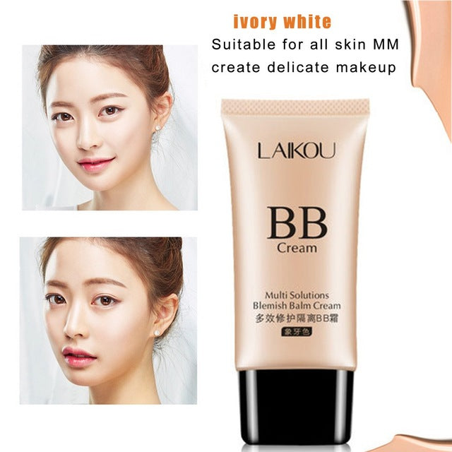 LAIKOU Brand Makeup Face Foundation Beauty 50G BB Cream Concealer Isolation Sunscreen Whitening Makeup Blemish Waterproof Cream