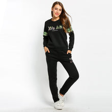 Tracksuits for Women Autumn Sweatshirt Women Suits Printed Long Sleeve Female Pullover Hoodies Sweatshirts Long Pants 2PCS Set