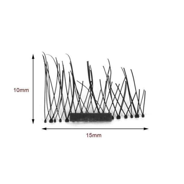 2 Pairs/lot Glue-free 3D Magnetic False Eyelashes Handmade Natural Thick Long Eye Lashes Makeup Beauty Tools Eyelash extension