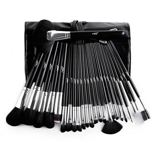 New Hot! 25Pcs Makeup Brush Oval Cosmetic Brush Set Multipurpose Professional Foundation Powder Brush Kits with PU Leather Bag