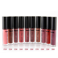 Magical Halo 10pcs/set Long Lasting Velvet Lip Gloss Pigment Waterproof Soft Texture Luster Matte Liquid Lipstick Makeup Tool
