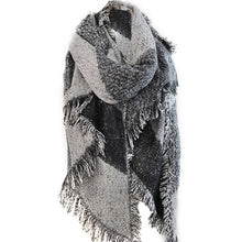 2018 Autumn Winter Warm Women Thicken Blanket Scarf 200cm Cashmere Pashmina Wool Scarves Warm Wraps Cape Tassel Poncho