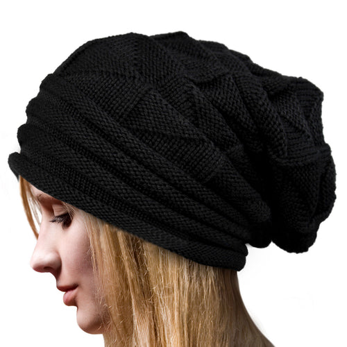 Women Lady Fashion Warm Winter Crochet Knitting Hat Girl Baggy Beanie Hat Ski Cap N3020