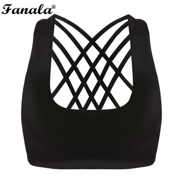 New lingerie Sexy Corset  Women Sleeveless Cross Bandage Tank Tops Solid Slim Casual  Women Crop Tops N3020