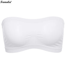 Women Basic Stretch Layer Strapless Hollow Seamless Solid Cropped Tube Top Bra Bandeau N3020