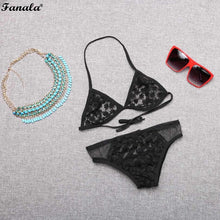 New Sexy Women Mesh Bra Sets Floral See-through Wire Free Daily Sleepwear Nightwear N3020