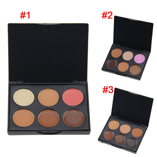 New Professional 6 Color Mini Concealer Palette Make Up Black Eyes Marks Conceal Foundation Cosmetic Palettes FM88