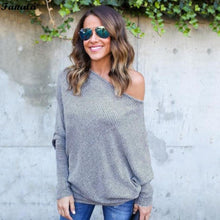 Autumn Sweater Women Tops 2018 Poncho Knitted Sweaters Slash Neck Batwing Sleeve Ruched Solid Loose Women's Sweater Plus Size