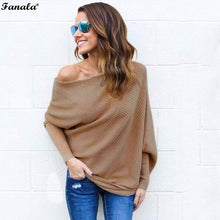 Autumn Sweater Women Tops 2018 Poncho Knitted Sweaters Slash Neck Batwing Sleeve Ruched Solid Loose Women's Sweater Plus Size