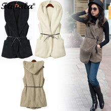 2018 Women Spring Wool Blend Vest Waistcoat Ladies Winter Long Vest Coat Sleeveless Jacket Coat Plus Size Veste Femme Gilet#30