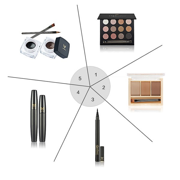 HUAMIANLI Makeup Set eye shadow eyebrow Eyeliner mascara Eyeliner Make-up cosmetics set Makeup Tool Kit Maquiagem new