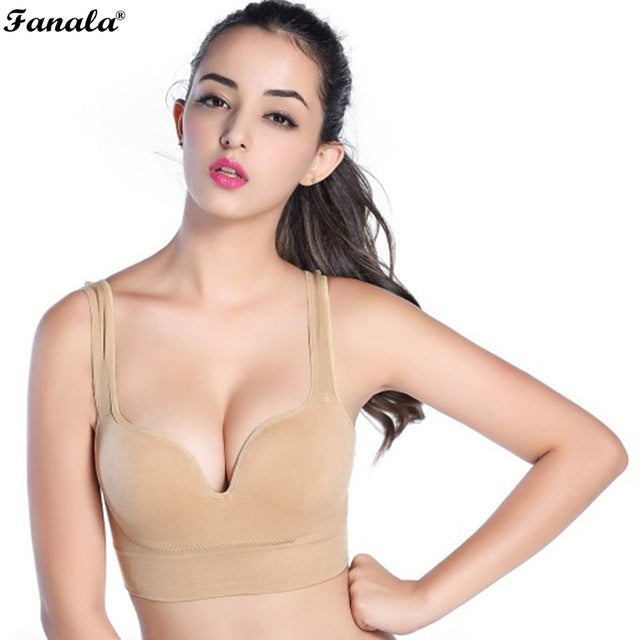 Women  Bra New Women Seamless Padded Bra Fitness Tank Tops Racerback N3020