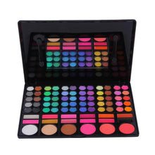 Professional 78 Color Eye Shadow Palette Cheek Blusher Lip Gloss Makeup Palette Eyeshadow Pallete Hot Sale Makeup Sets Tool new