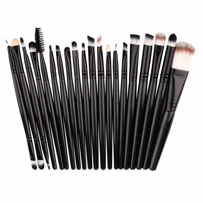 20pcs/set Makeup Brushes Pro Blending Eyeshadow Powder Foundation Eyes Eyebrow Lip Eyeliner Make up Brush Cosmetic Tool