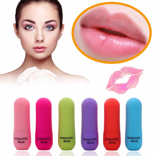 ROMANTIC BEAR Fruit Flavours Discoloration Lip Balm Matte Pipe Lipbalm Cream Moisturizing Lipstick Hydrating Relieving Lip Care