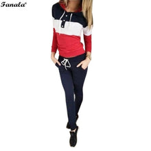 women casual spring autumn cropped tops pullover hooded sweatshirts and pants two pieces sets suits fleece sporting tracksuits