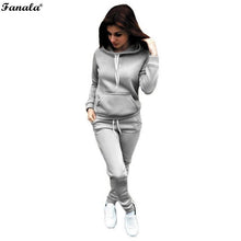 2018 Women Two Piece Set Female Spring Tracksuit Hoodies Sweatshirt Top + Pants Ladies Long Sleeve Outfit Femme Sporting Suits