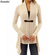 FANALA 2018 Spring Cardigan Knitted Sweater Women Jacket Coat Long Jumper Casual Pull Plus Size Oversized Female Sweaters Femme