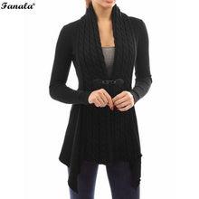 FANALA 2018 Spring Cardigan Knitted Sweater Women Jacket Coat Long Jumper Casual Pull Plus Size Oversized Female Sweaters Femme