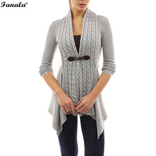 FANALA 2018 Spring Cardigan Knitted Sweater Women Jacket Coat Long Jumper Casual Pull Plus Size Oversized Female Sweaters Femme