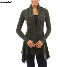 FANALA 2018 Spring Cardigan Knitted Sweater Women Jacket Coat Long Jumper Casual Pull Plus Size Oversized Female Sweaters Femme