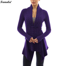 FANALA 2018 Spring Cardigan Knitted Sweater Women Jacket Coat Long Jumper Casual Pull Plus Size Oversized Female Sweaters Femme