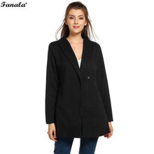 FANALA Autumn Winter Woolen Coat Women Loose Warm Wool Coat Long Women's Cashmere Coat European Fashion Jacket Outwear 2018 New