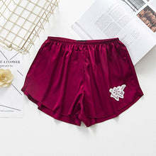 Sisjuly women safety short pants summer solid loose elastics floral breathable short appliques thin safety short pants